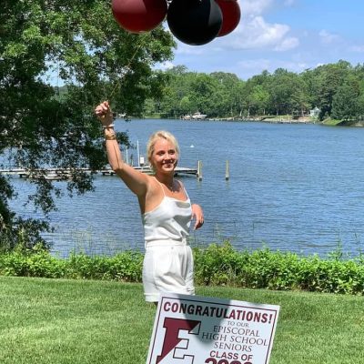 Virtual graduation celebration for high school senior Jane Hill.